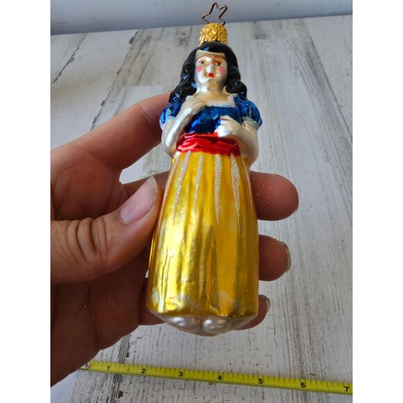 Vintage inge glas Snow White dwarfs glass ornament Xmas tree - Picture 8 of 8